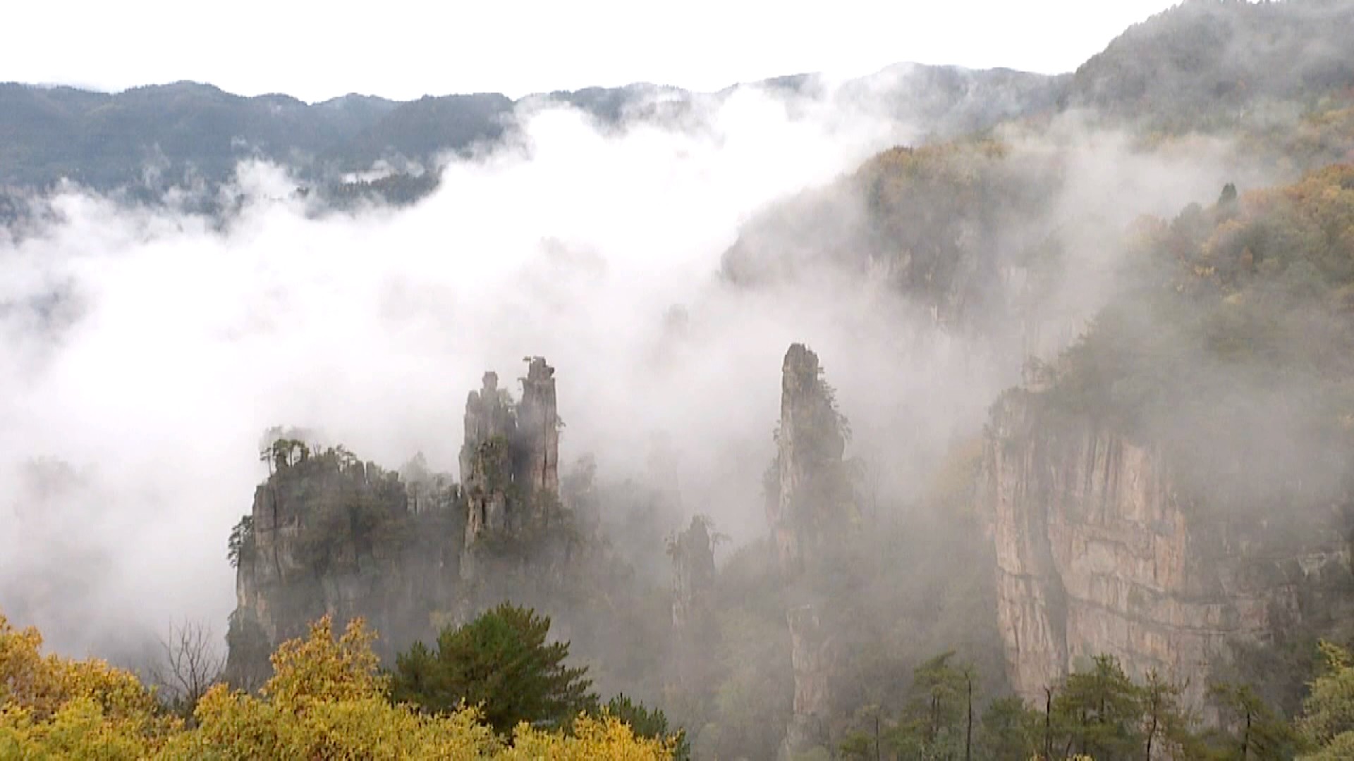 张家界旅游攻略自由行三天 - 武陵源核心景区云雾共舞 犹如水墨画卷